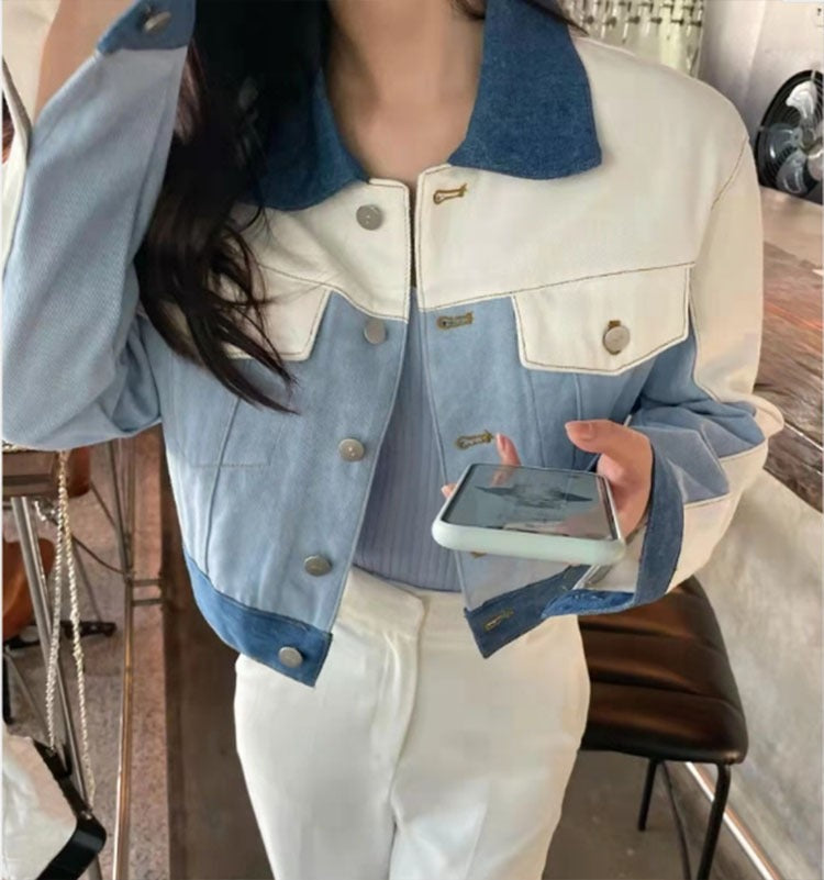Women's Casual Short Denim Jacket