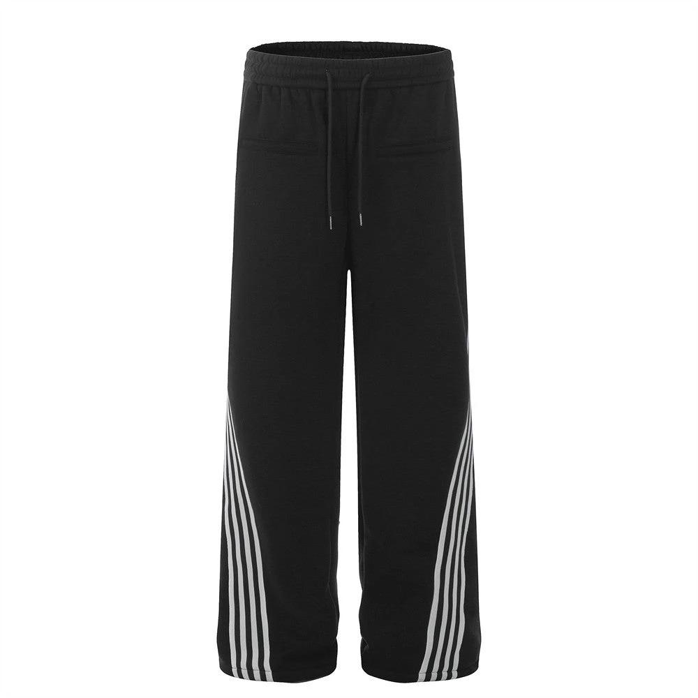 Contrast Side Striped Casual Pants by eprolo
