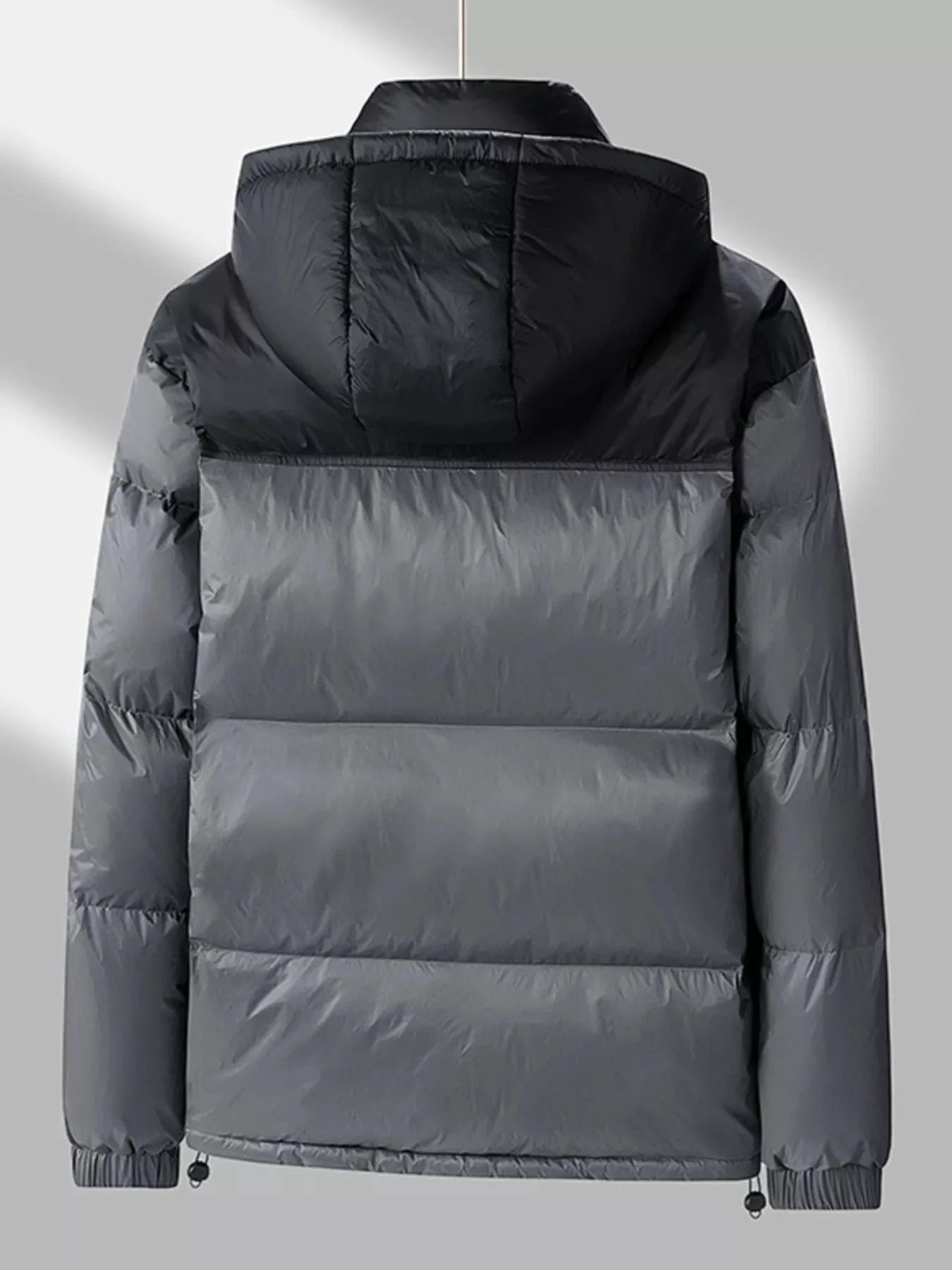 Men's Full Size Lightweight Hooded Puffer Jacket Plus Size by Trendsi