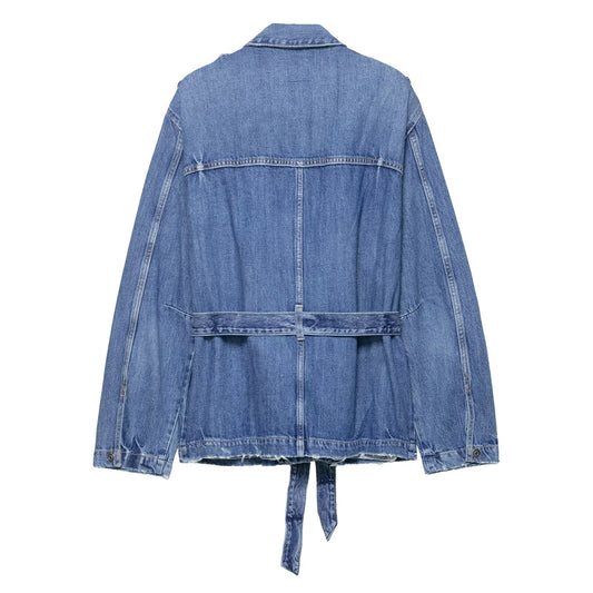 Long denim jacket