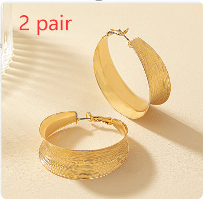Fashion Creative Big Circle Earrings Women