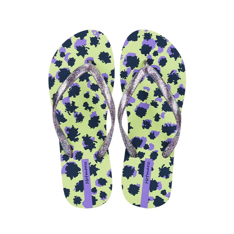 Tropical Print Summer Slippers by Trendsi