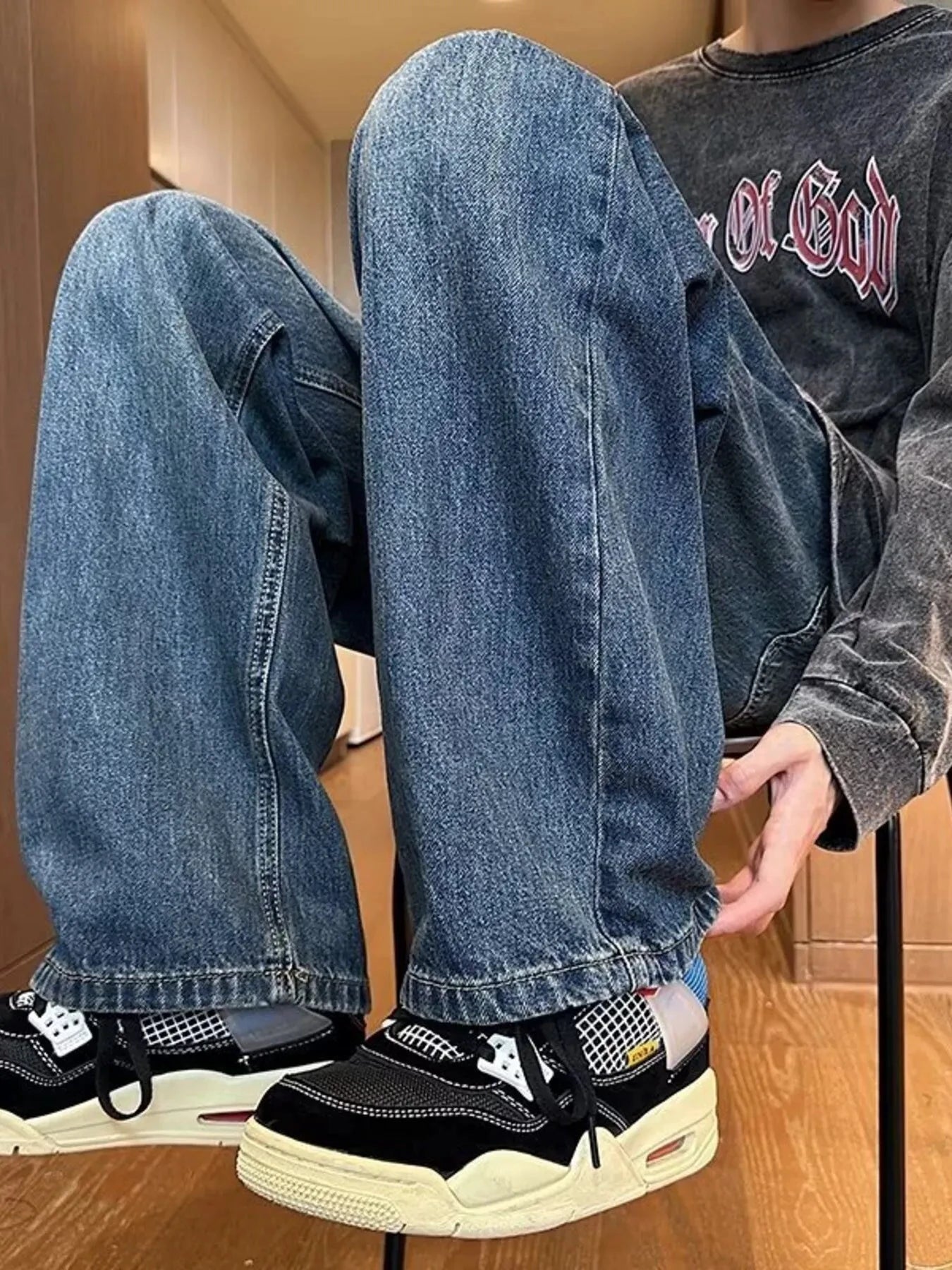 Men's Full Size Relaxed Fit Jeans Plus Size by Trendsi