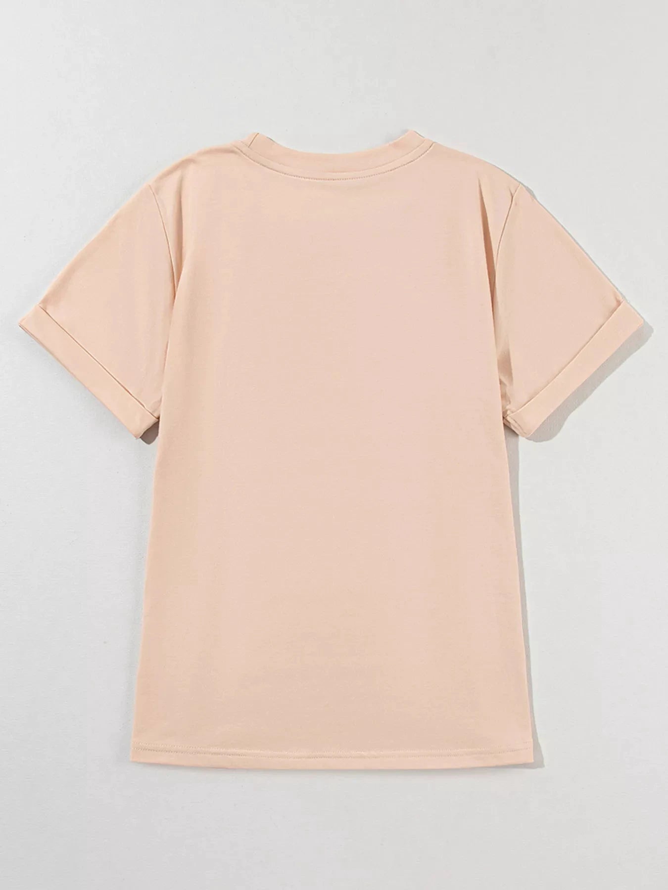 Flying Mallard Sequin Patched Short Sleeve Tee by Trendsi