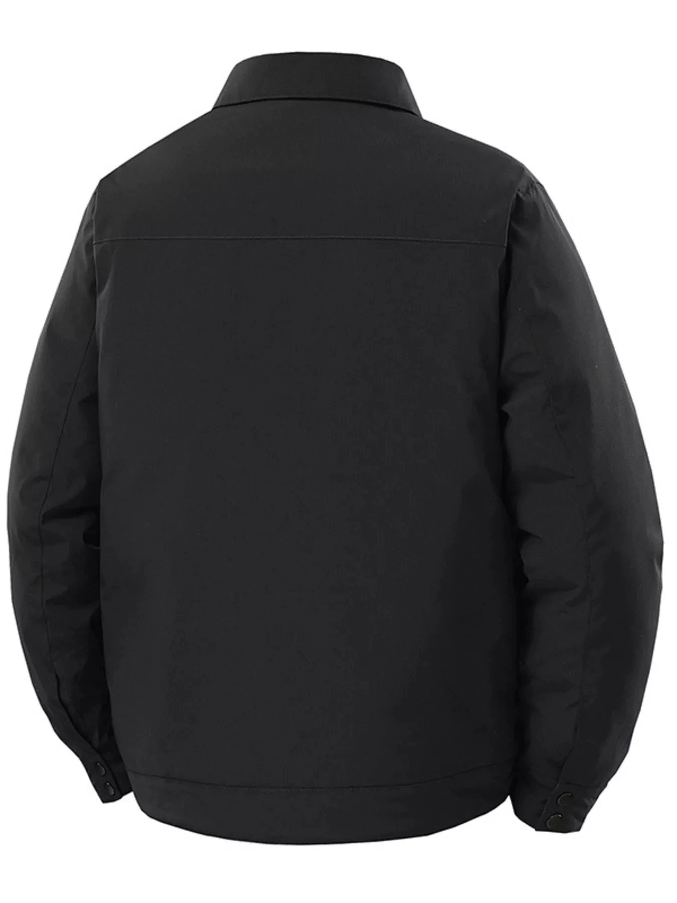 Men's Plus Size Snap Down Long Sleeve Jacket by Trendsi