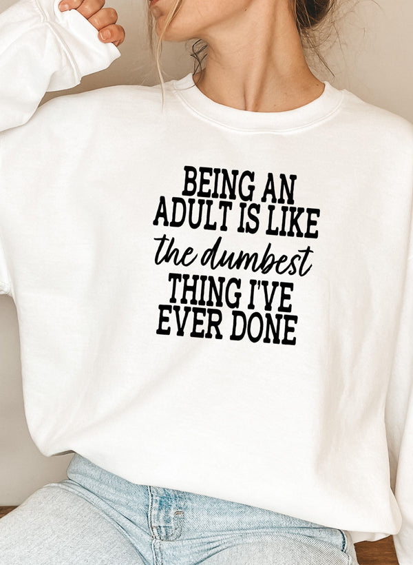 Adulting Is The Dumbest Thing Ive Ever Done USA Made Soft Fleece Hoodie-5