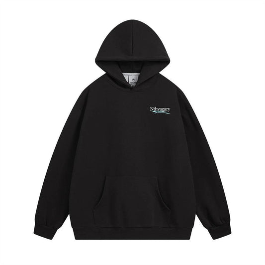 English letter printed hooded sweatshirt by eprolo