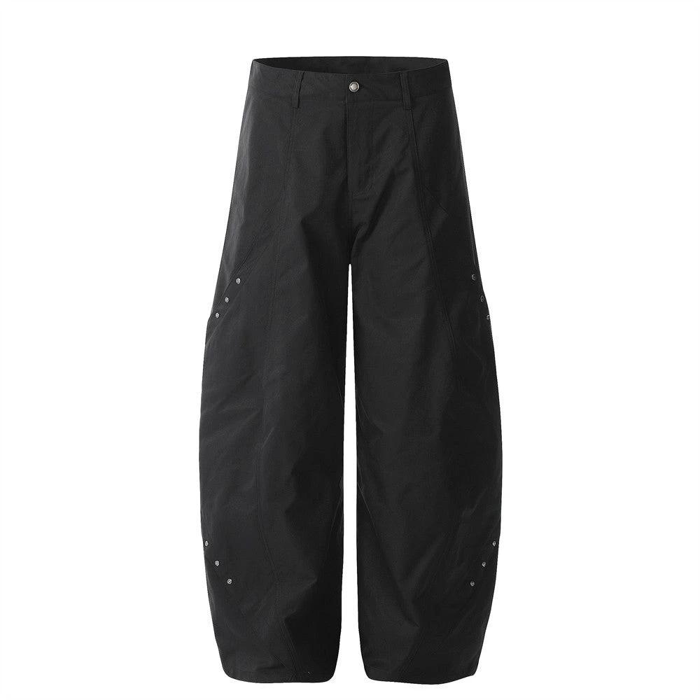 Deconstructing Rivet Design Curved Knife Pants by eprolo