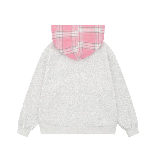 Detachable hooded stand up collar cardigan sweatshirt by eprolo