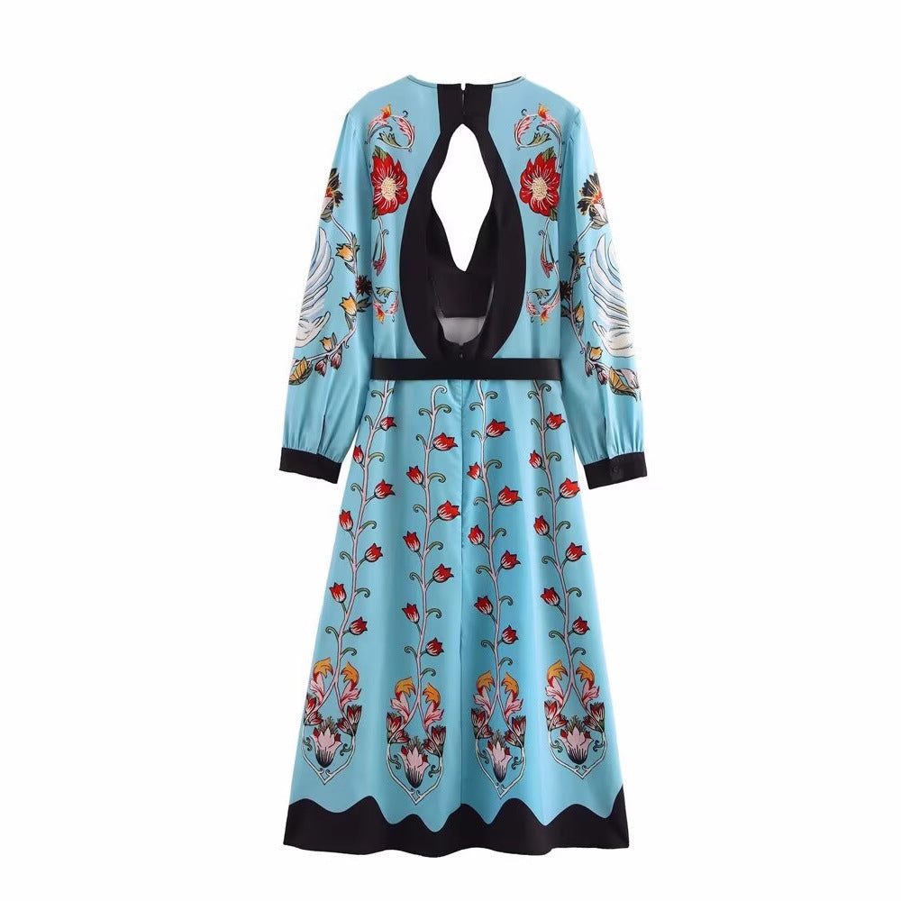 Waist-Cinched Floral Dress, The Met | Women - BYMANYC ® New York-4