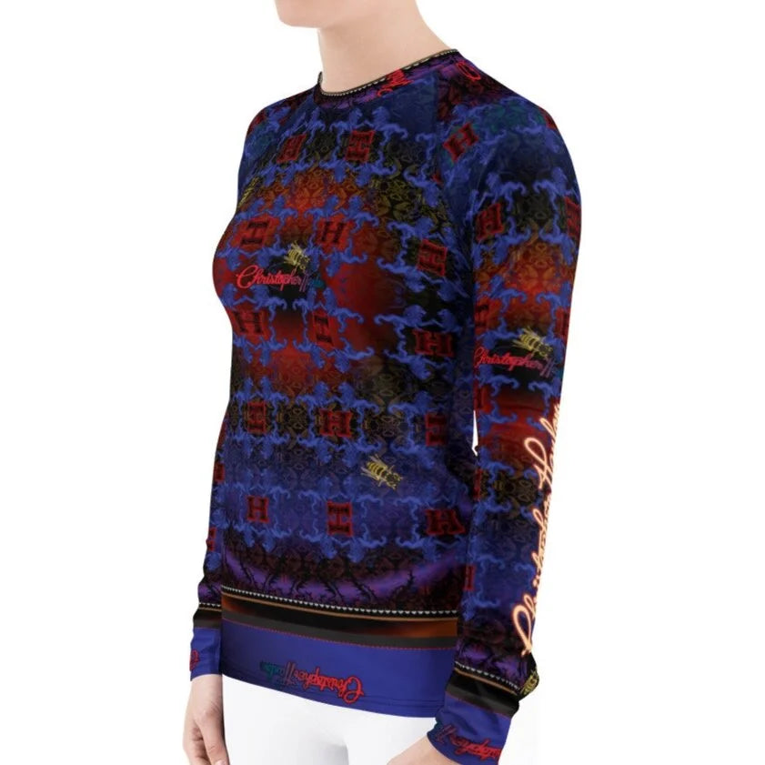 SUPERGIRL CH Sports Graphic Printed Long Sleeve UV-Protect Top for Women-2