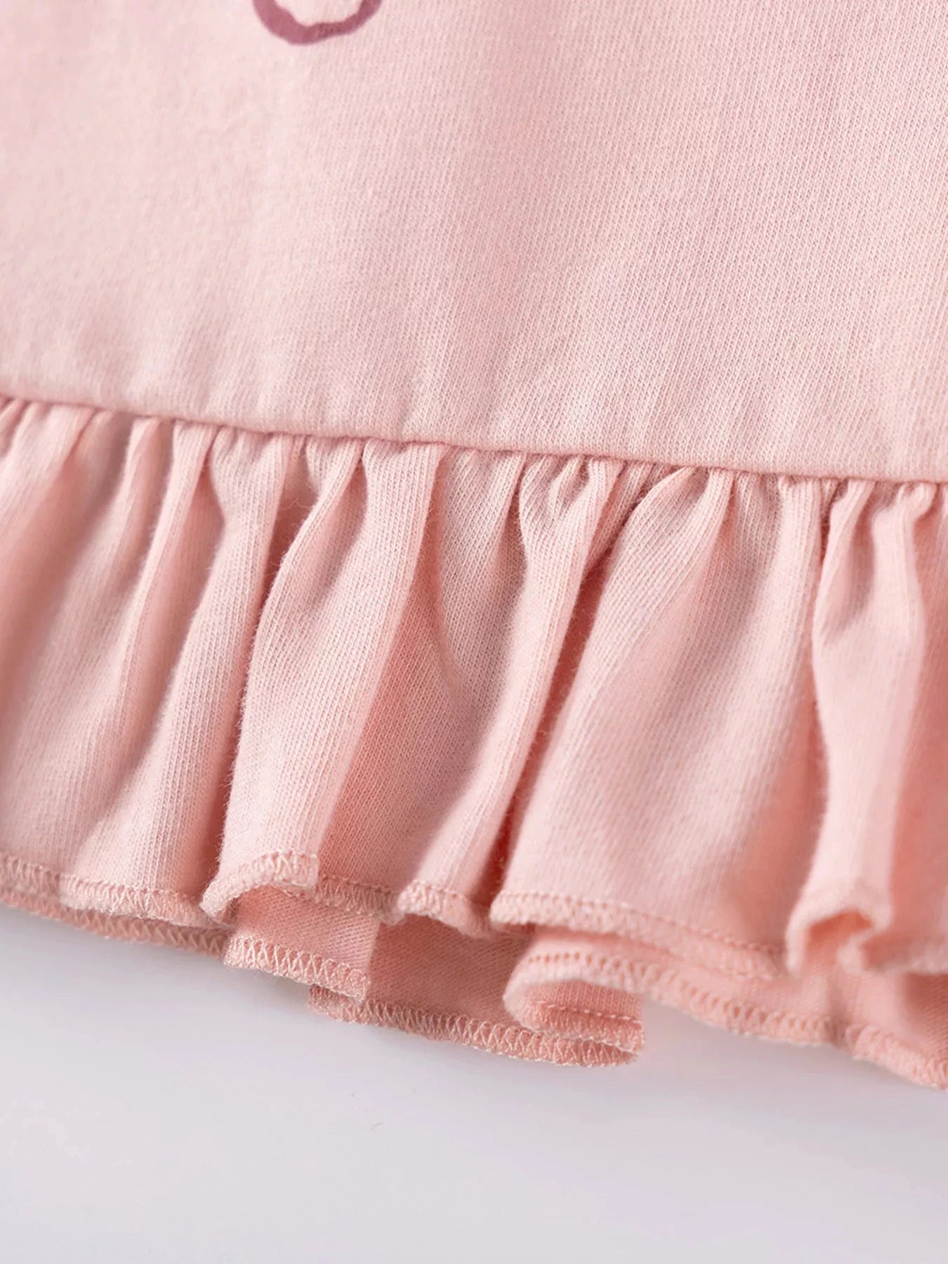 Children's Ruffle Trim Long Sleeve Dress by Trendsi