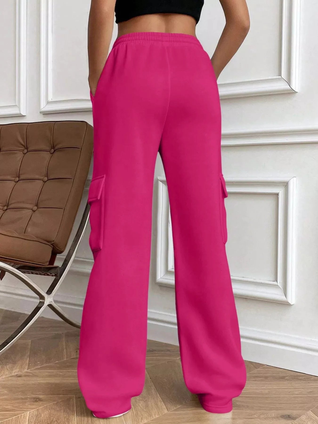 Relaxed Fit Pants with Drawstring Waist by Trendsi