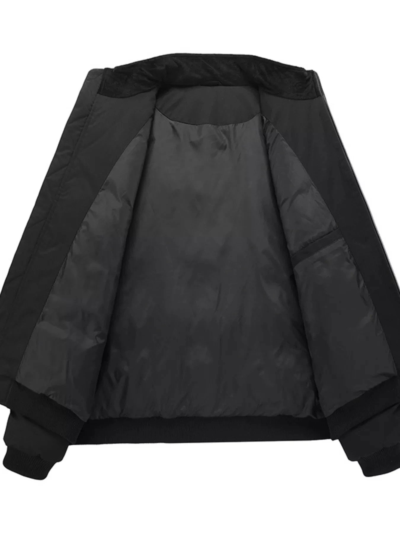 Men's Casual Stand Collar Lightweight Bomber Jacket by Trendsi