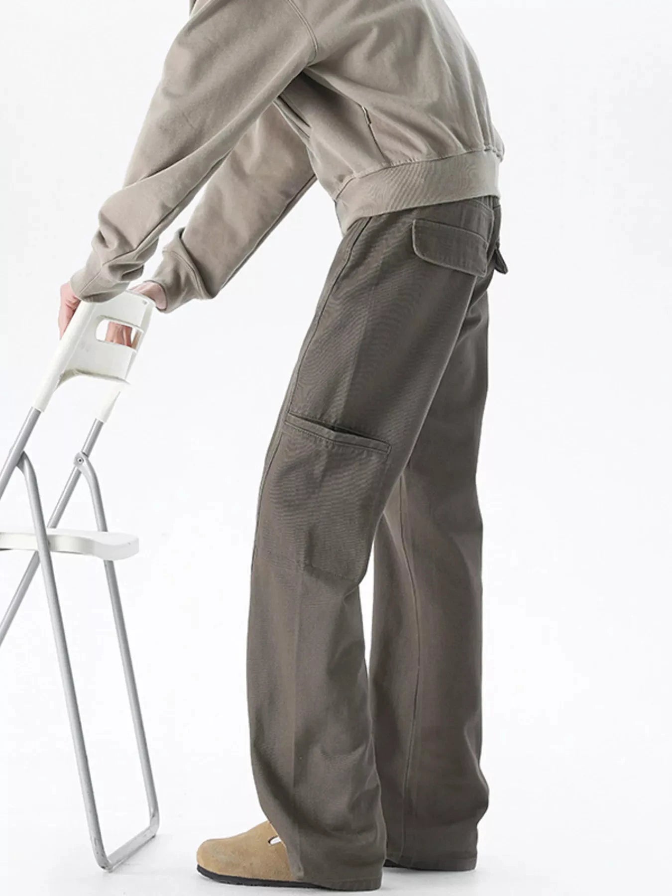 Men's Plus Size Wide Leg Casual Jeans by Trendsi