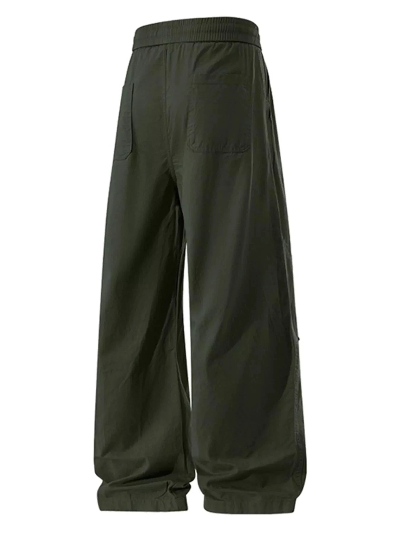 Men's Plus Size Drawstring Wide Leg Casual Pants by Trendsi