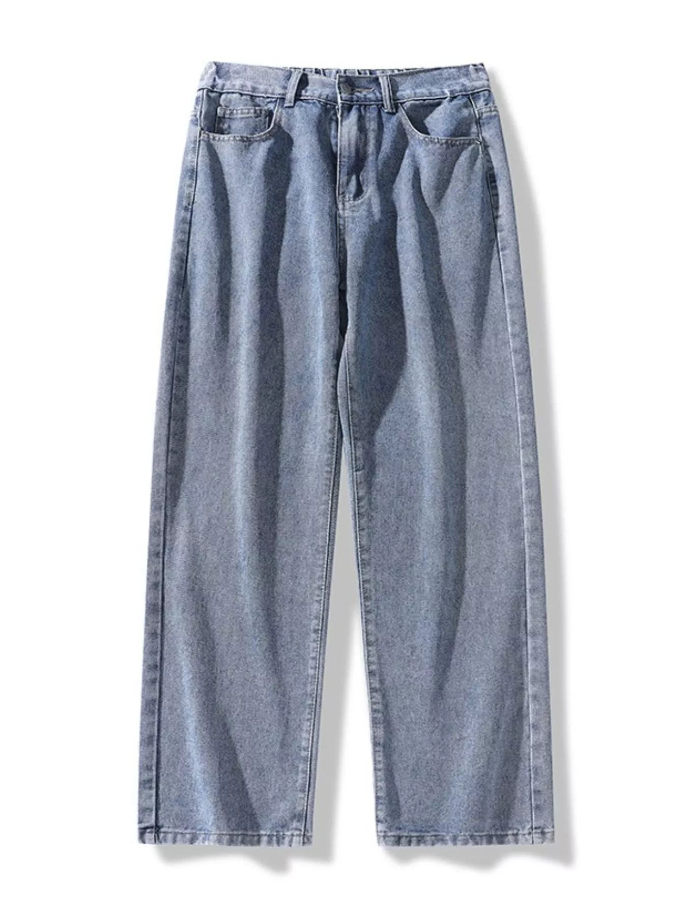 Men's Full Size Loose Fit Wash Jeans Plus Size by Trendsi