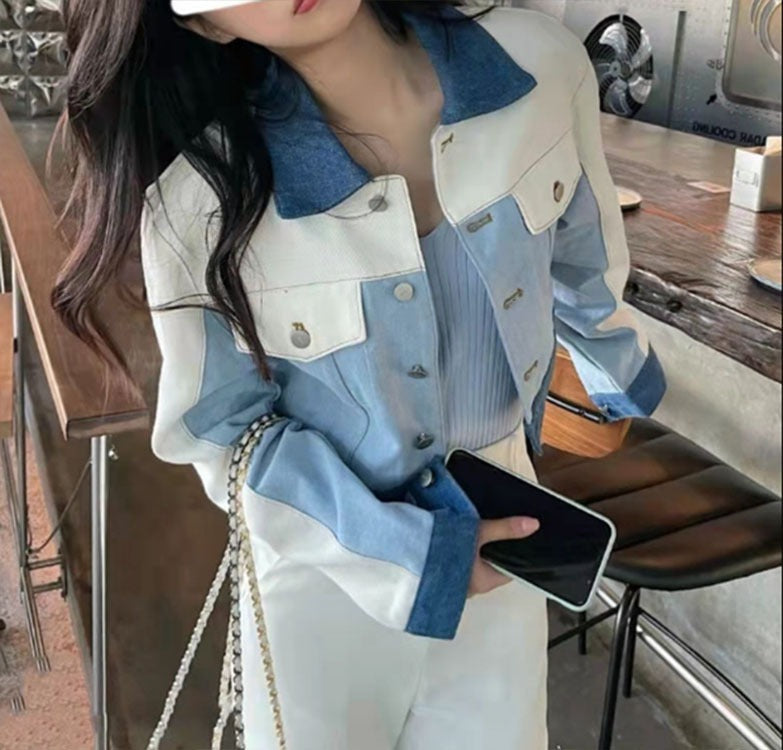 Women's Casual Short Denim Jacket