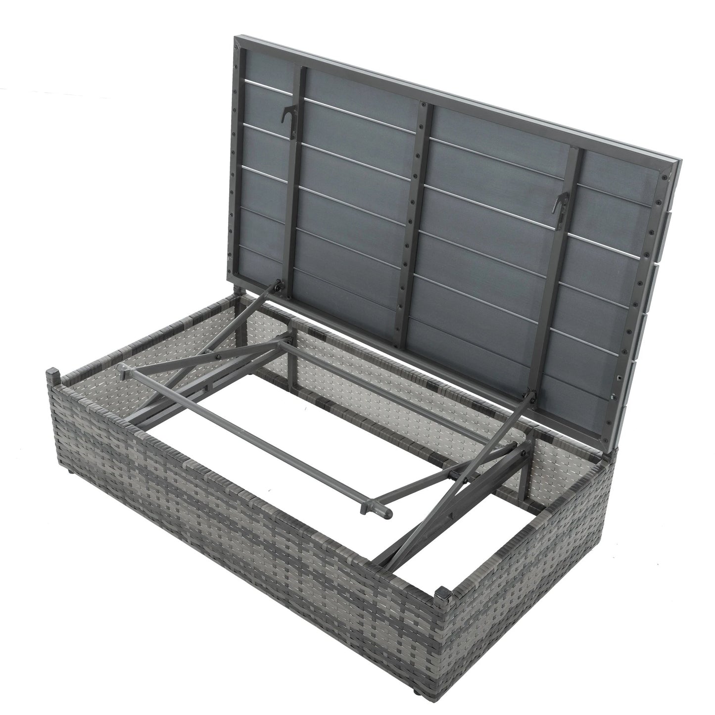 Patio Furniture, Outdoor Furniture, Seasonal PE Wicker Furniture,5 Set Wicker Furniture With Plywood Coffee Table by eprolo