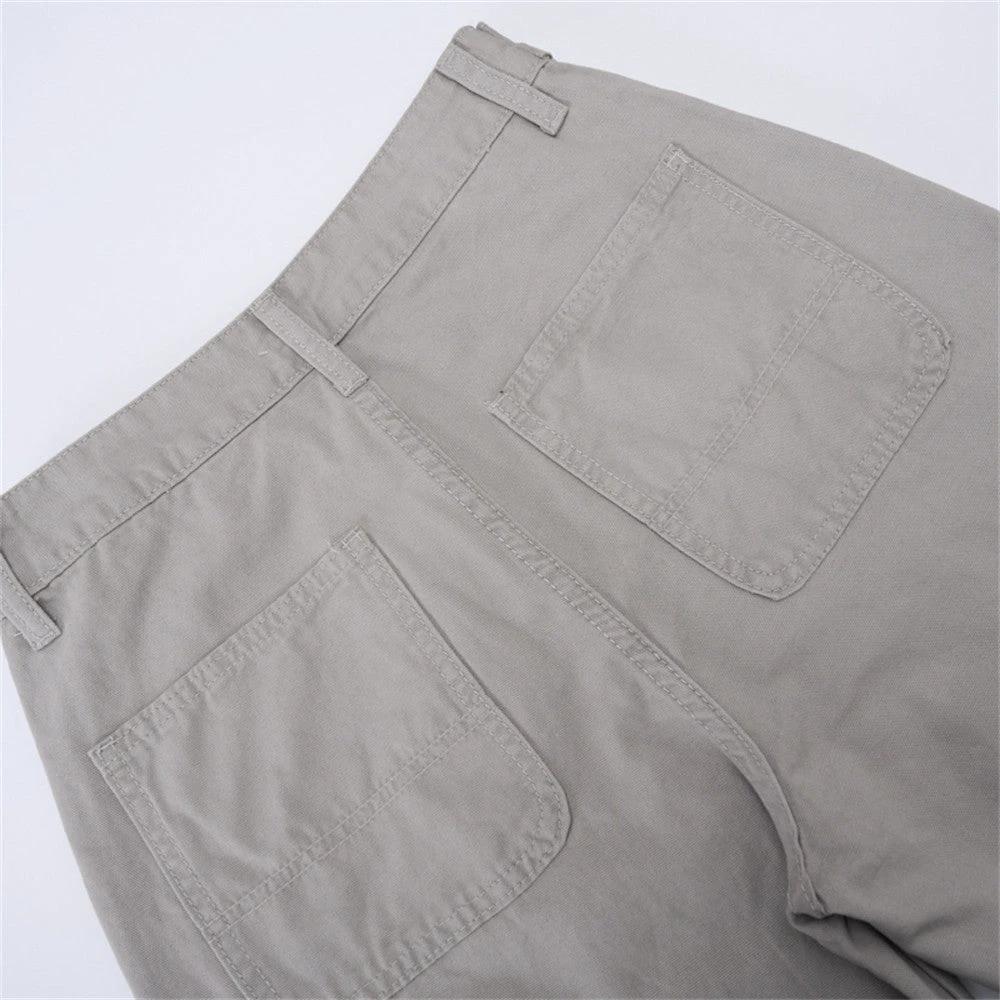 Wide Leg Casual Straight Leg Pants by eprolo