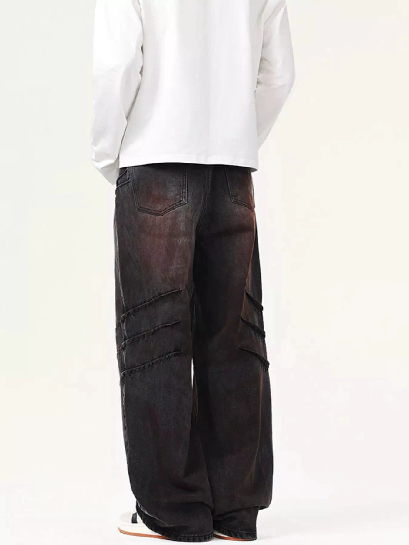 Men's Plus Size Wash Relaxed Fit Jeans by Trendsi