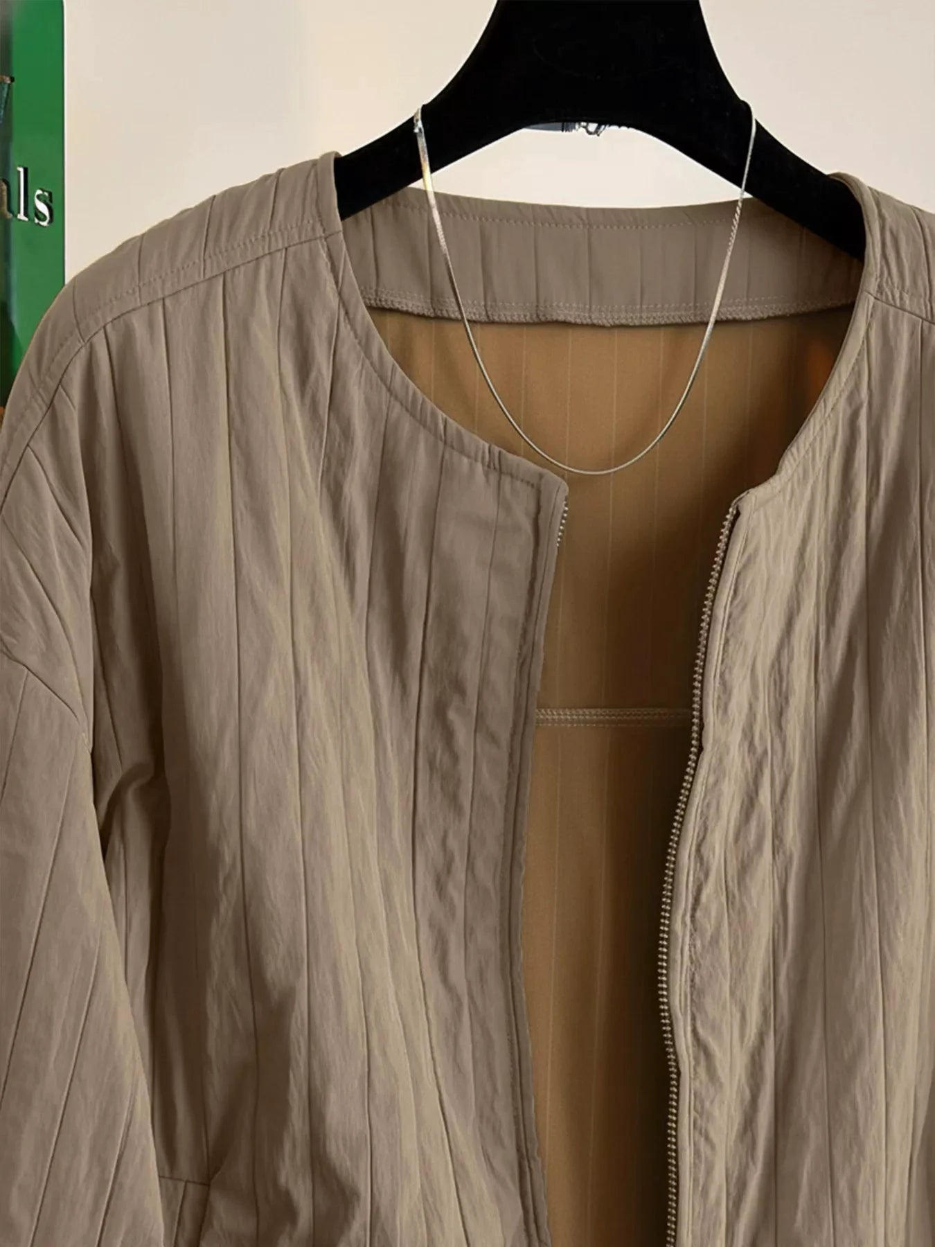 Zip Up Lightweight Jacket by Trendsi