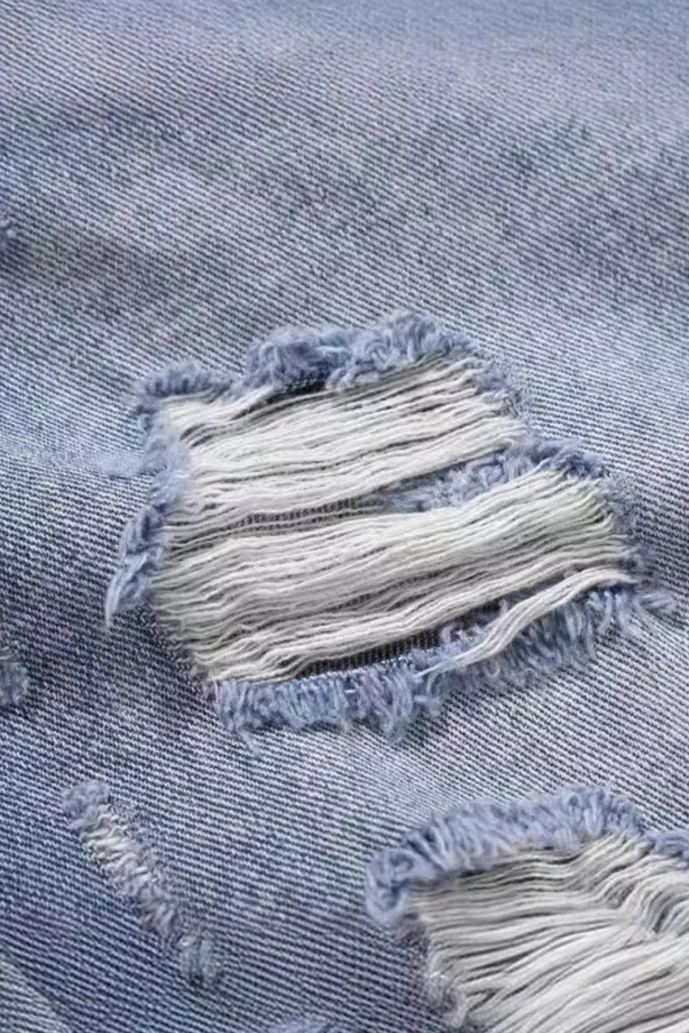 Bermudas vaqueras desgastadas para hombre