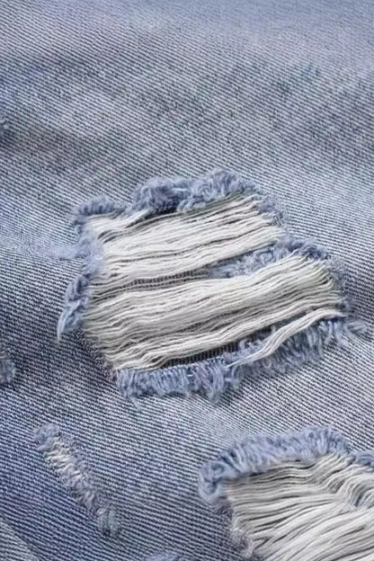 Bermudas vaqueras desgastadas para hombre