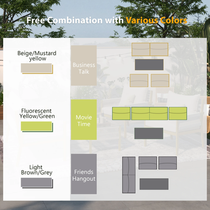 Outdoor Furniture with Tempered Glass Table by eprolo