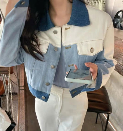 Women's Casual Short Denim Jacket
