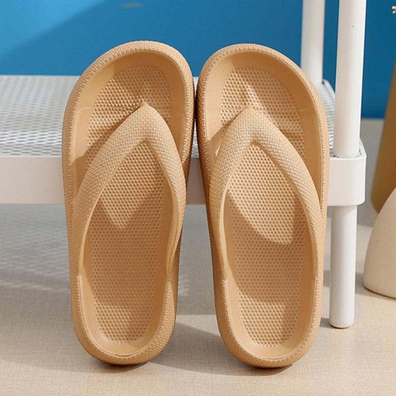 New style flip flops non-slip outdoor summer soft bottom bathroom couple outdoor sandals casual thick bottom sandals by eprolo