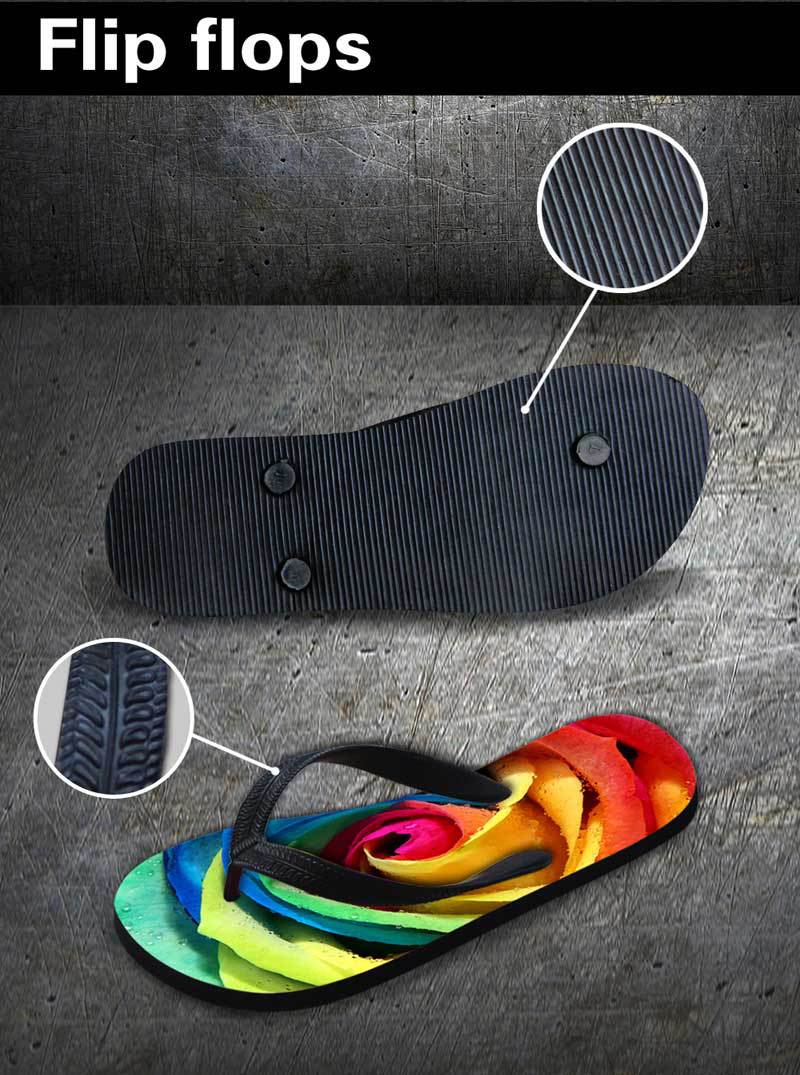 Men Women Customized Picture Summer Fruit Colorful Beach Flip-flops