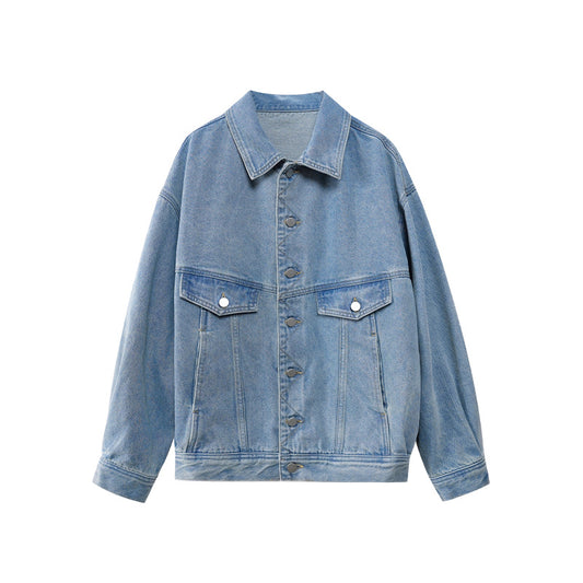 Fashionable Loose Denim Jacket for Women