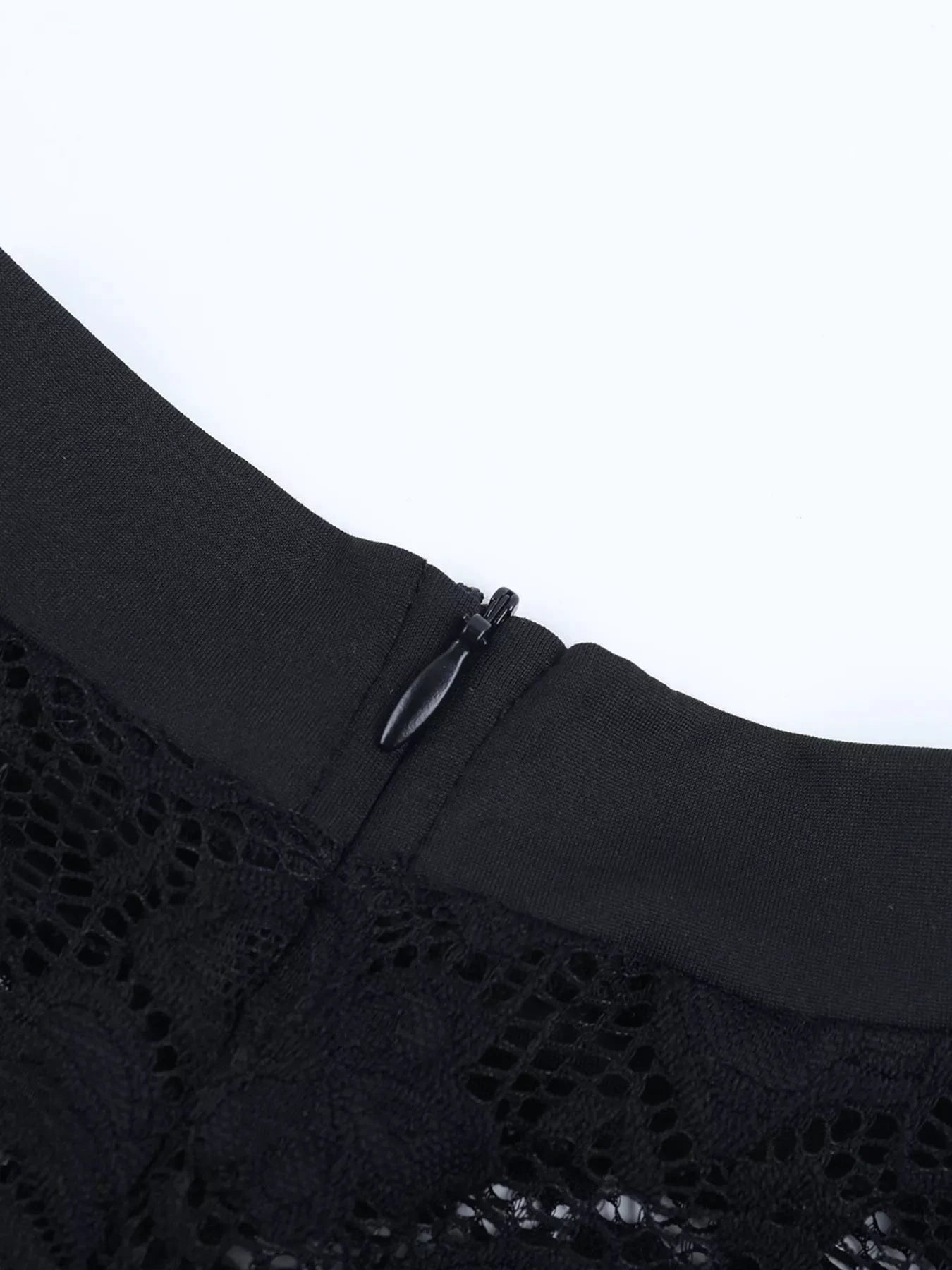 Lace Long Sleeve Bodycon Mini Dress by Trendsi