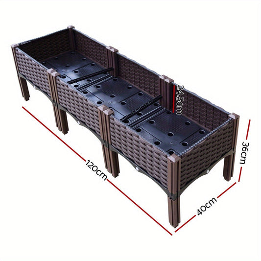 Raised Garden Bed Planter Box for Herbs & Vegetables-1