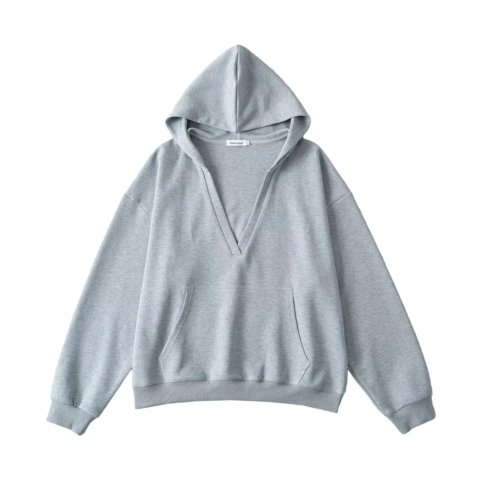 V-neck hooded long sleeved sweatshirt by eprolo