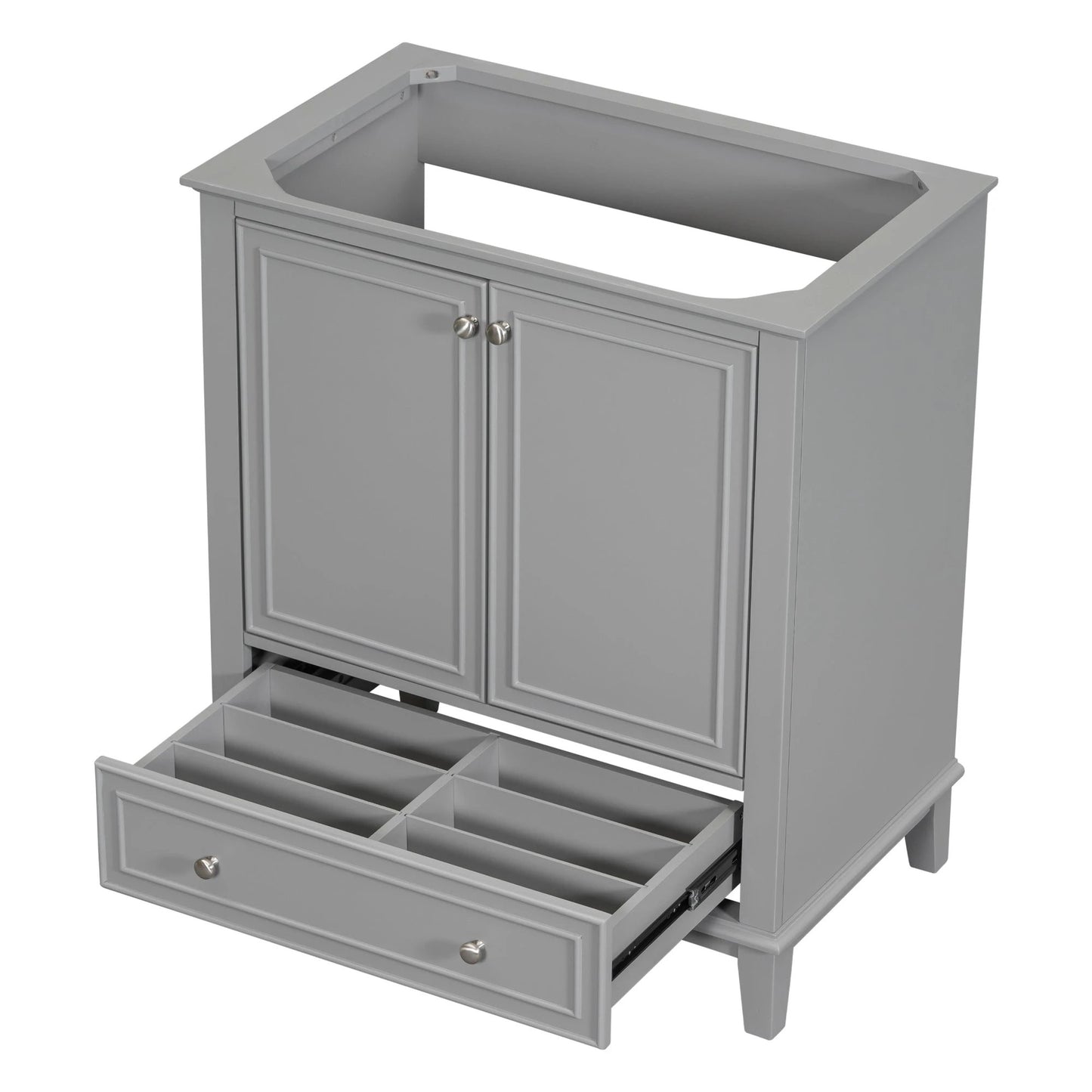 30 inch bathroom vanity no sink base only gray by eprolo