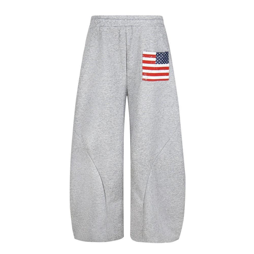 Embroidered Sports Pants With Adhesive Fabric by eprolo