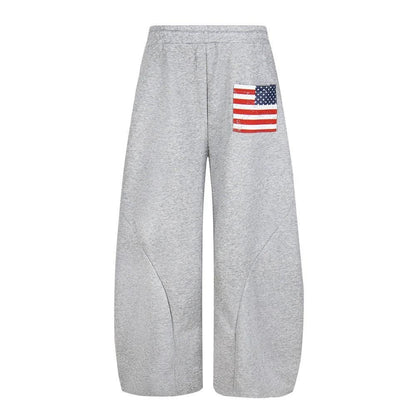 Embroidered Sports Pants With Adhesive Fabric by eprolo