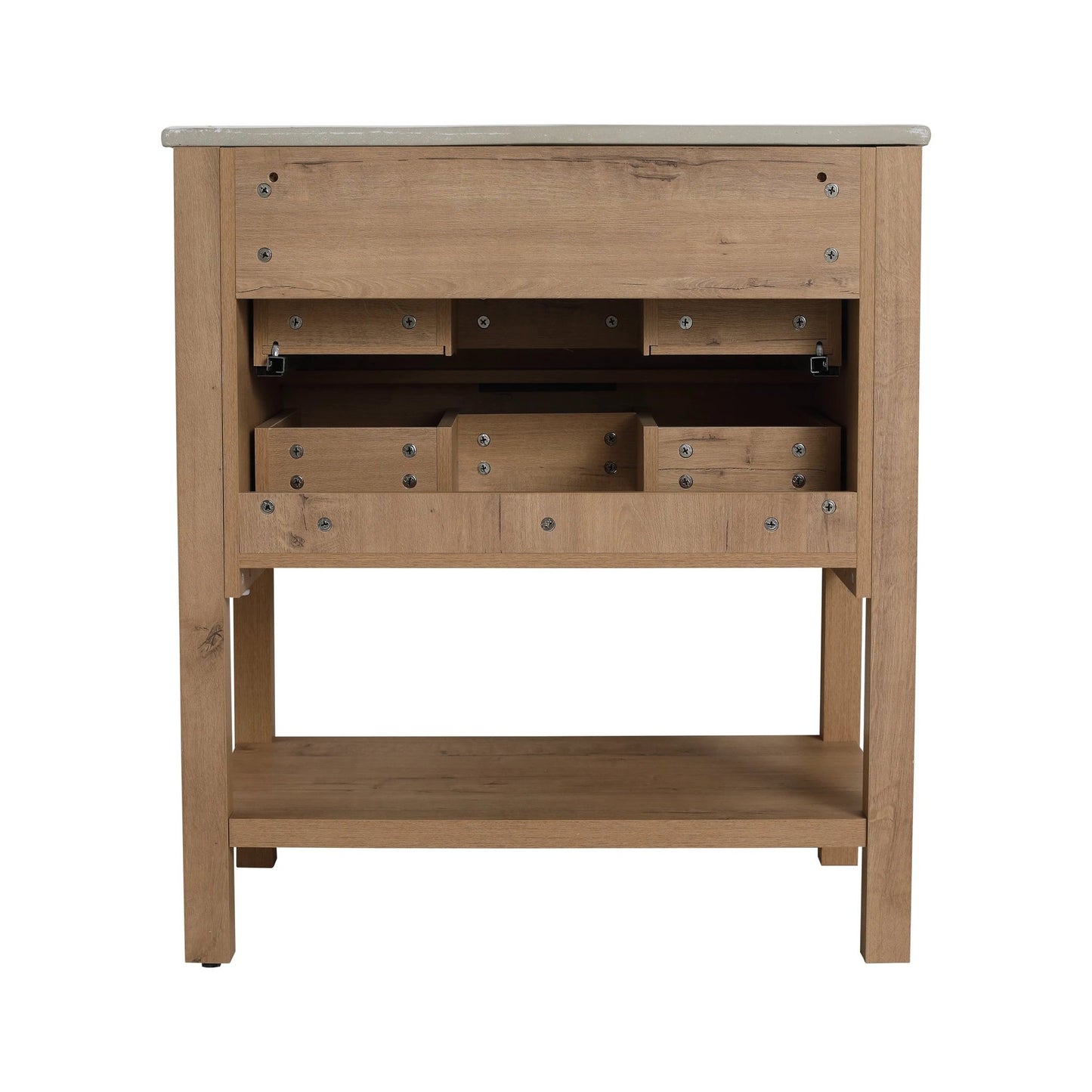 30 Inch Bathroom Vanity Plywood With 2 Drawers-BVB01030IMO-BL9075B by eprolo