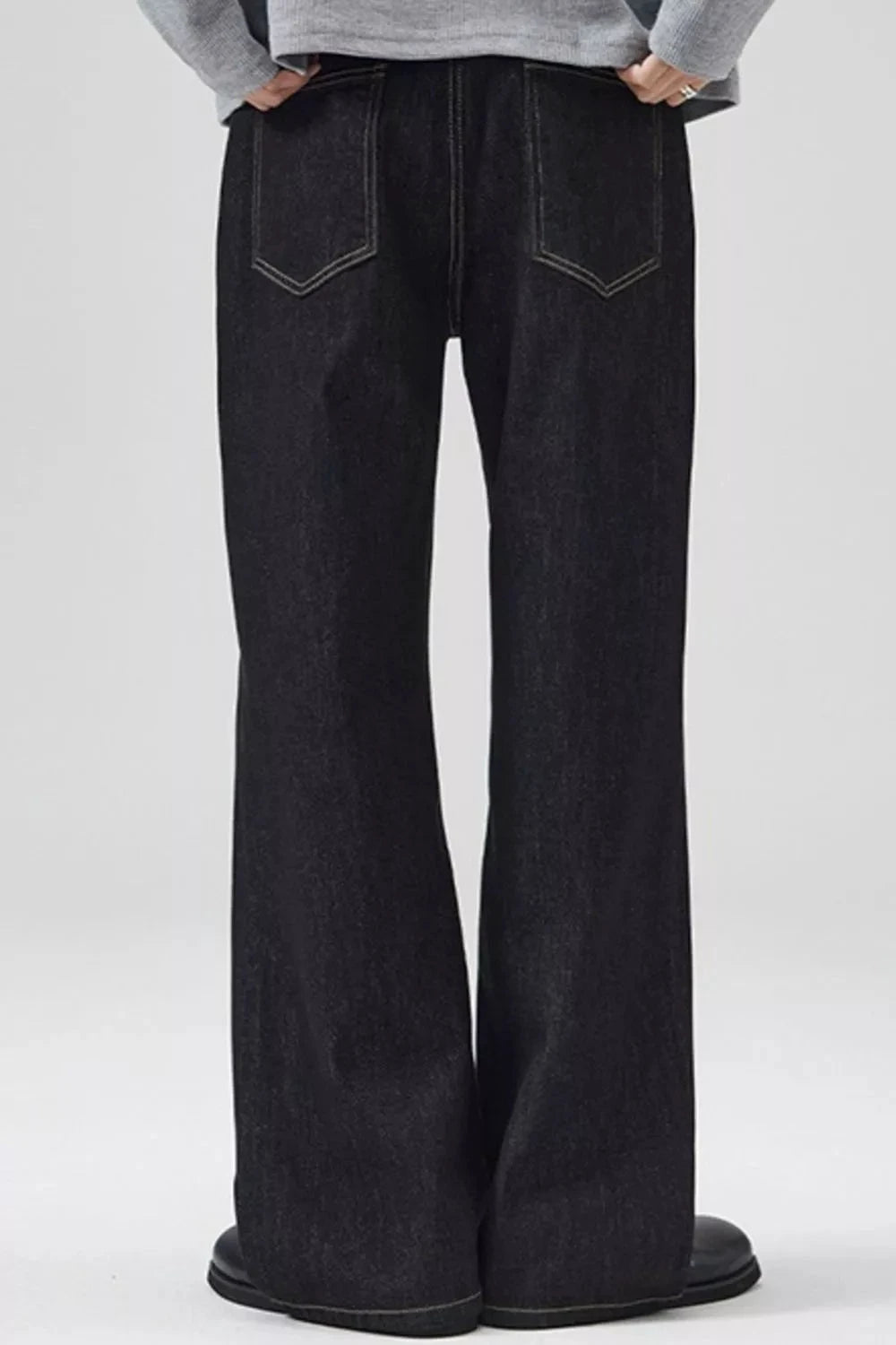 Men's Full Size Washed Wide Leg Jeans Plus Size by Trendsi