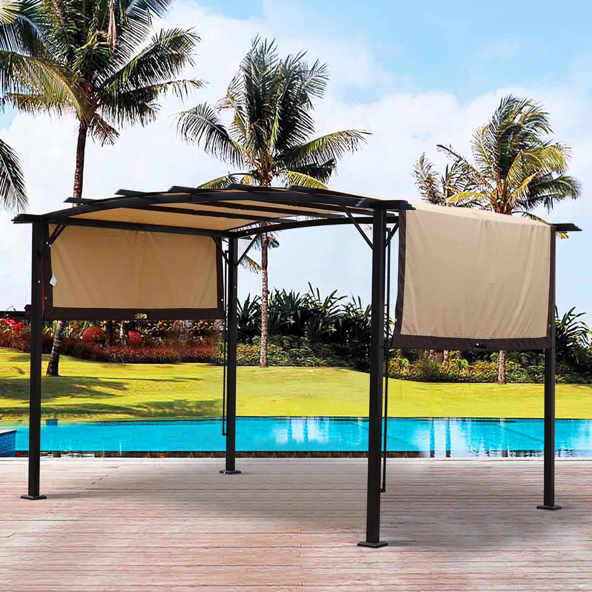 12 x 9 Ft Outdoor Pergola Patio Gazebo by eprolo