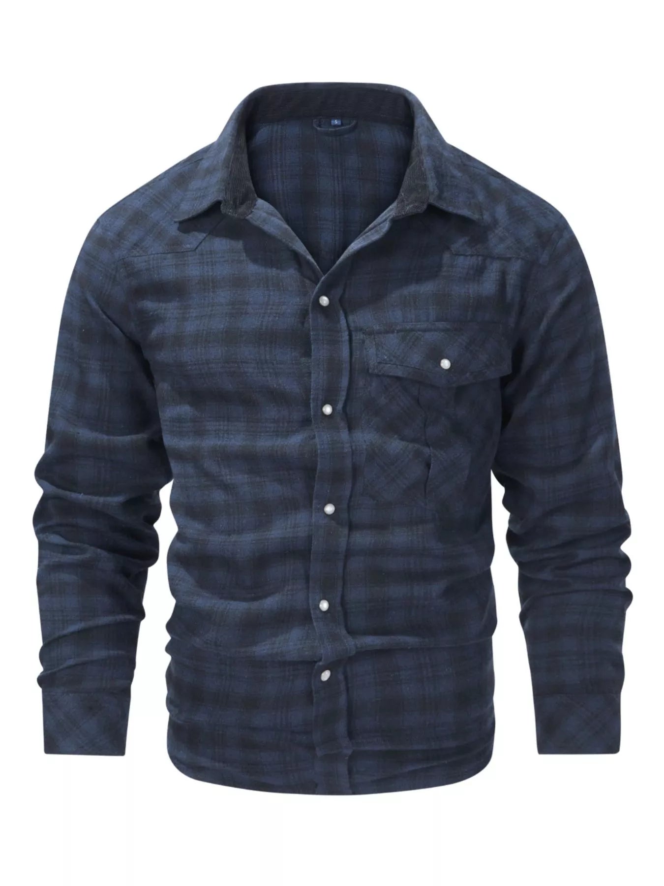 Men's Vintage Plaid Button Up Shirt by Trendsi