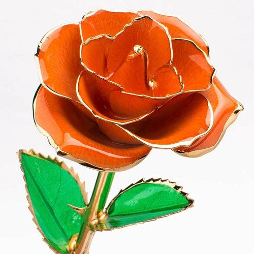 24K Gold-plated Rose Flower With A Gift Box Valentine's Day Gift by JeansDenim.Store