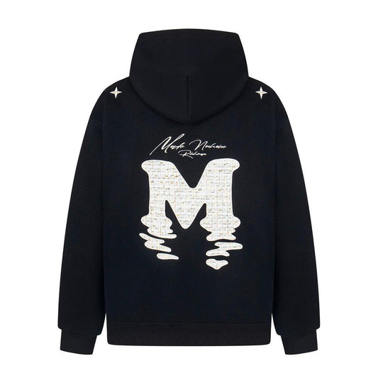 Alphabet patch embroidered hooded sweatshirt by eprolo