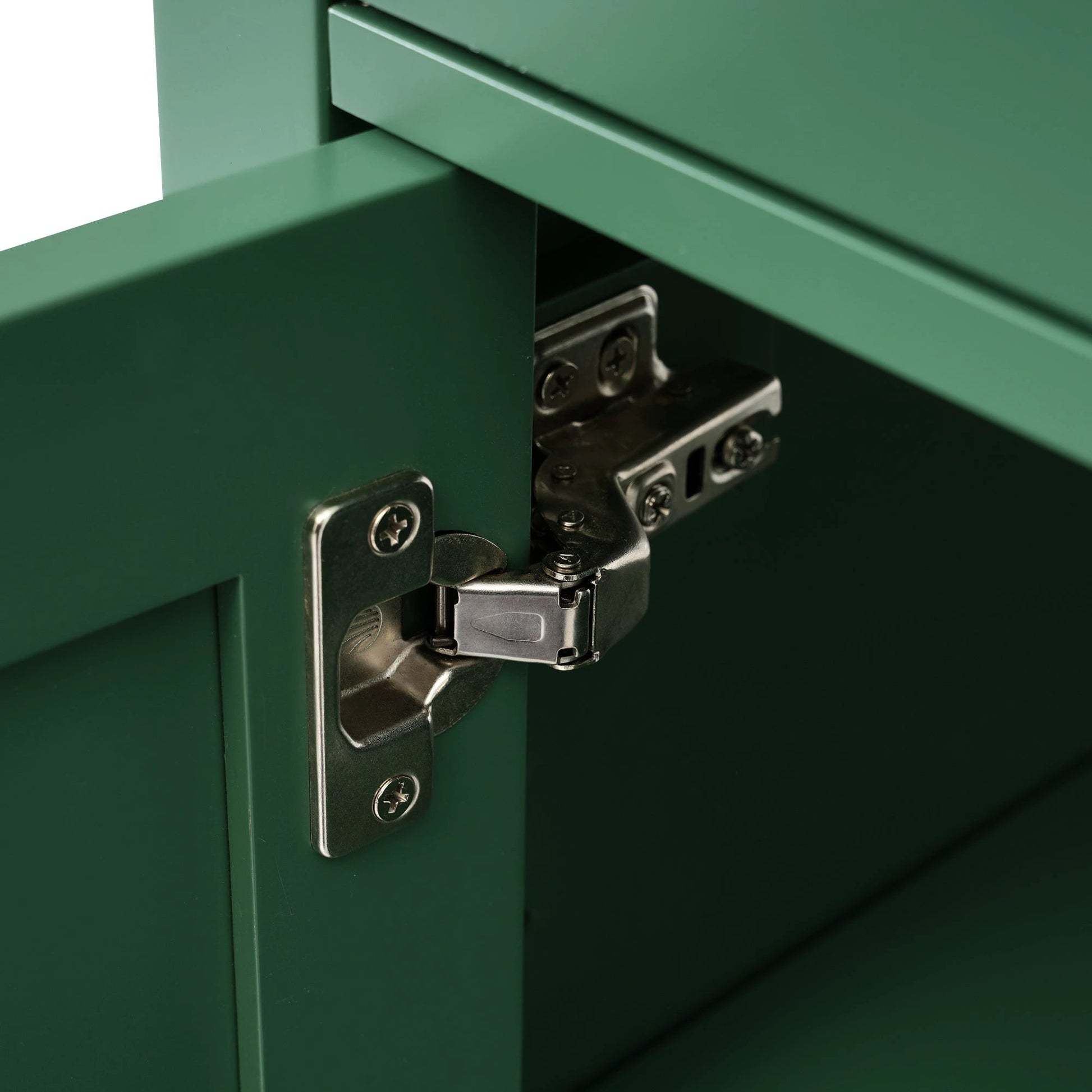 30-Inch Green Bathroom Vanity with Ceramic Sink and Ample Storage - Ideal Choice for Small Bathrooms by eprolo