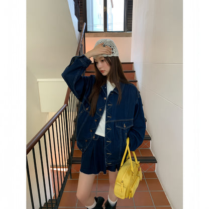 Fashionable Loose Denim Jacket for Women
