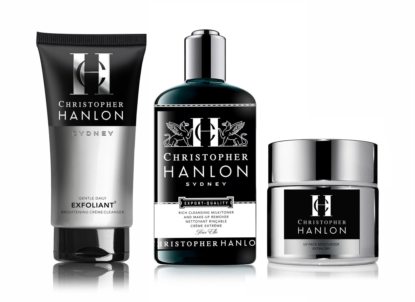 3-Step Anti-Aging Skincare System for Women with Rich Cleansing Milk + Make-Up Remover