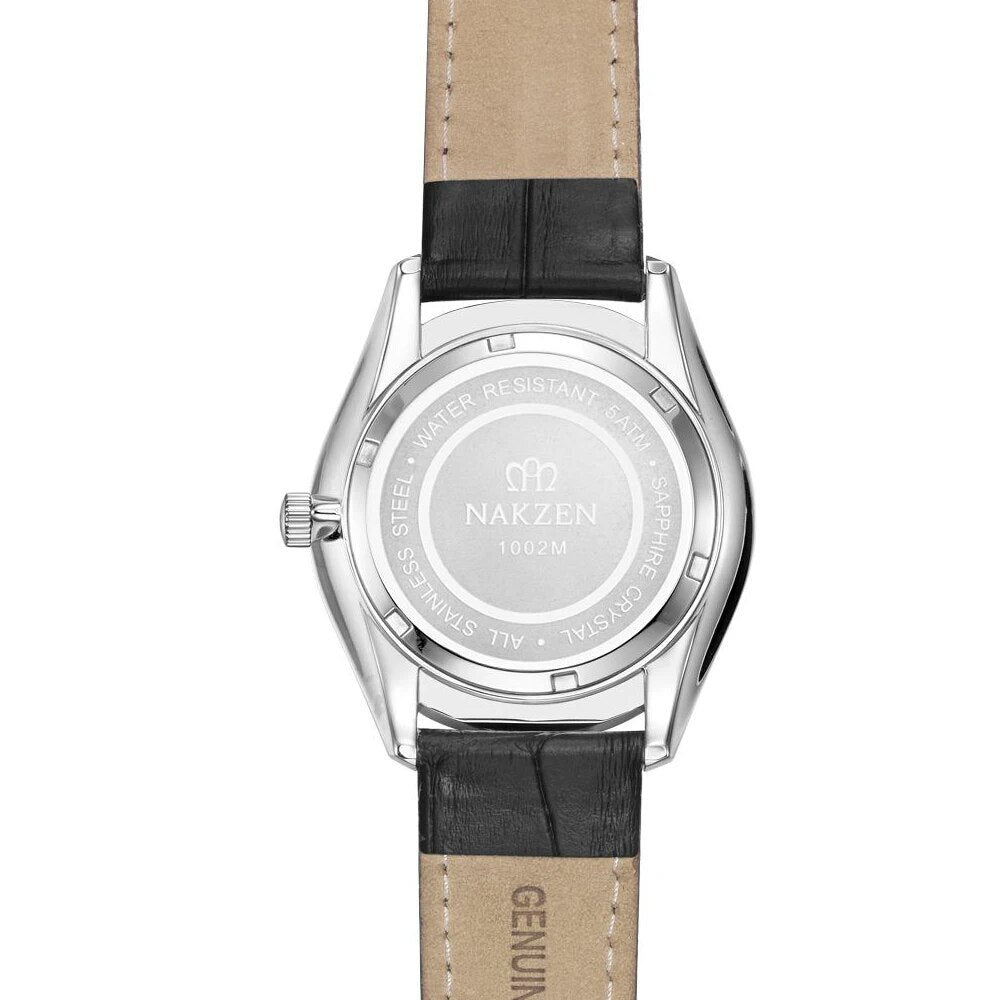 Montre à quartz pour homme NAKZEN, montre-bracelet sport décontractée en cuir, marque de luxe Relogio Homme Masculino 