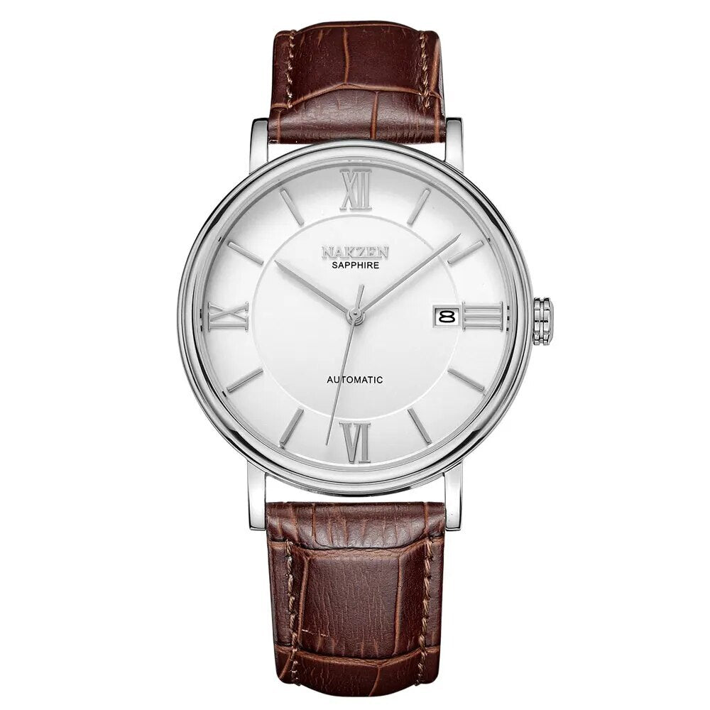 Montre mécanique automatique de luxe pour homme NAKZEN avec mouvement Miyota 9015 